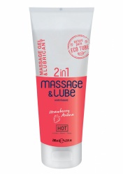 Фото Массажные масла для тела Лубрикант и массажный гель Massage and lube HOT