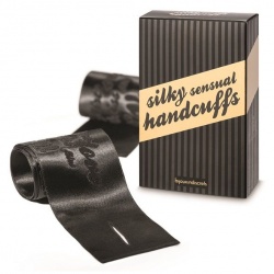 Фото Наручники Повязка наручники  Bijoux Indiscrets Silky Sensual Handcuffs