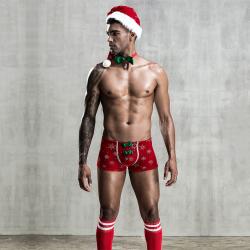 Фото Мужское Бельё Новогодний мужской эротический костюм Любимый Санта